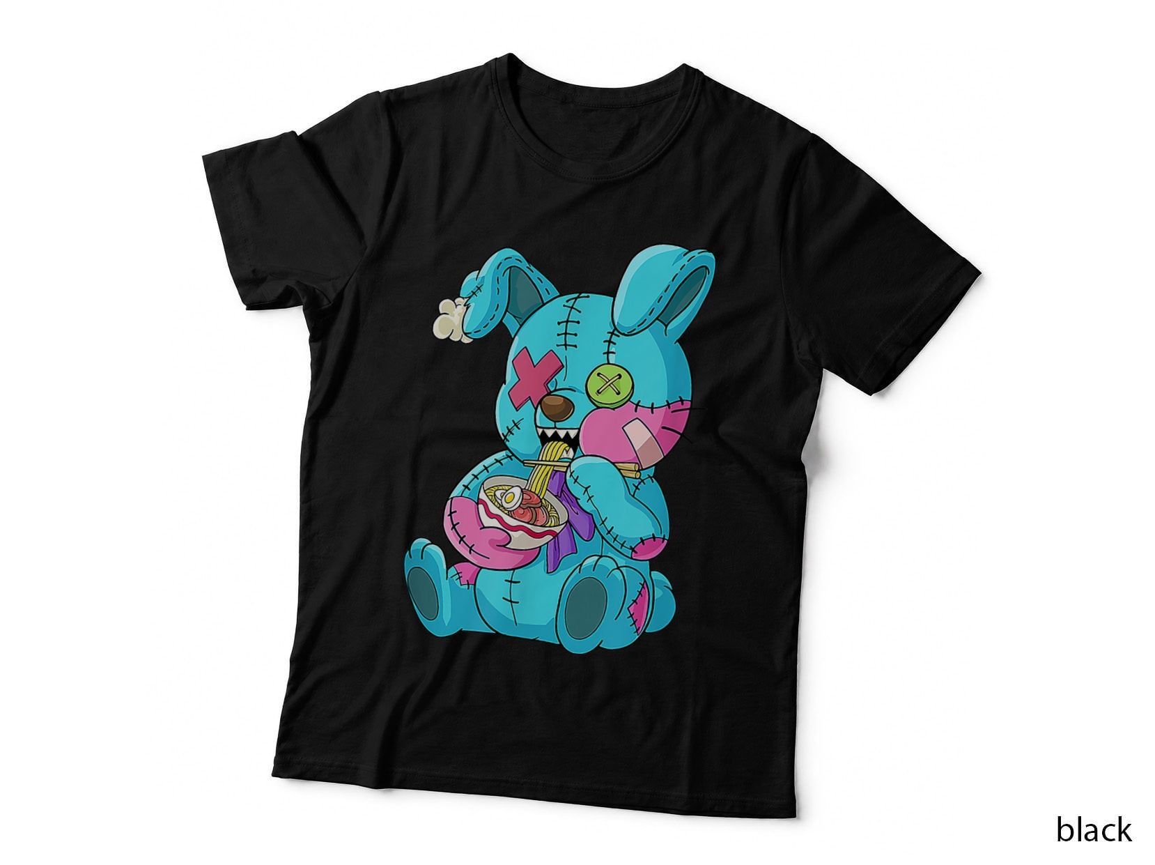 Pastel Goth Bunny and Ramen Kawaii T-Shirt