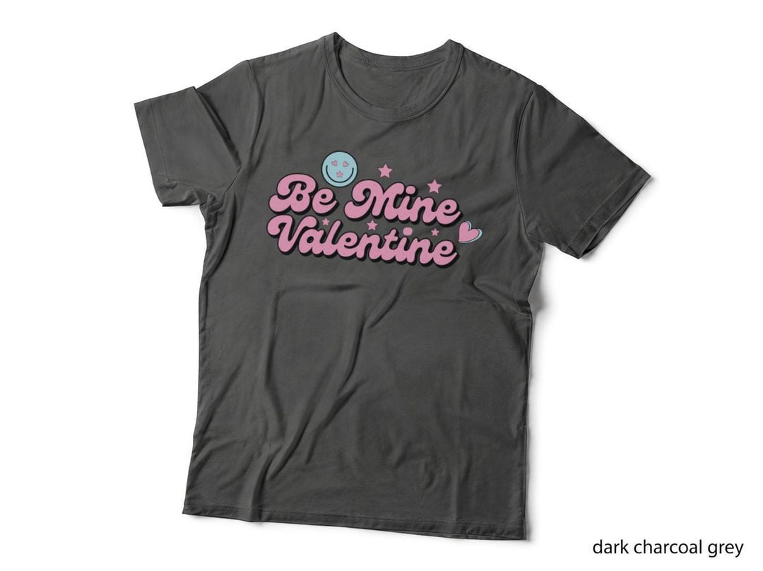 Be Mine Valentine Pink Stars Theme T-Shirt