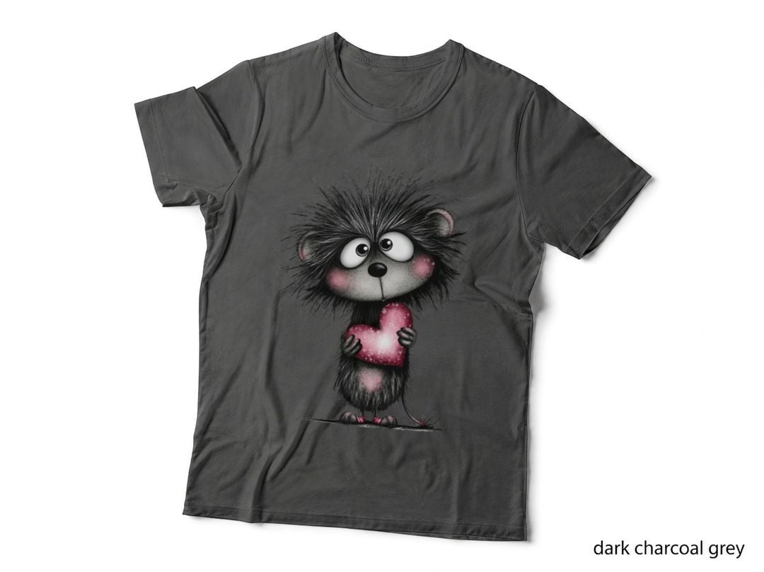 Cute Fuzzy Creature Heart Love T-Shirt