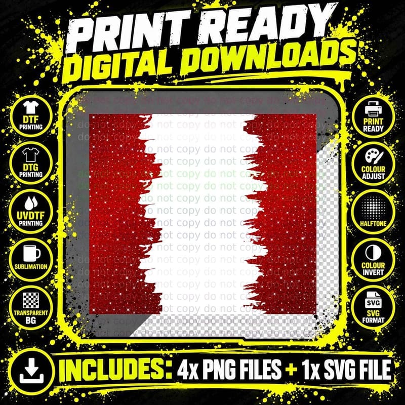 Dark Red Glitter Sparkle Texture Bokeh T-Shirt Png SVG Digital Bundle