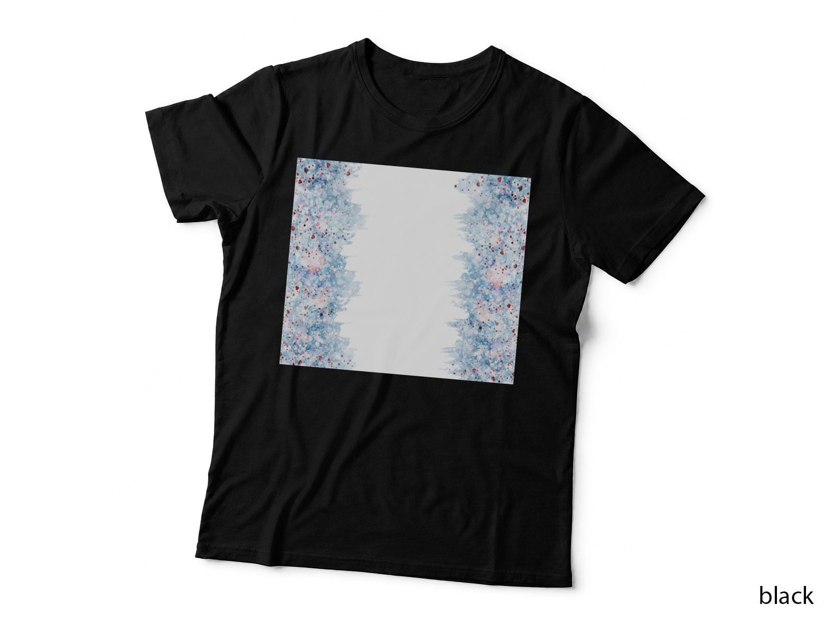 Frozen Bokeh Blue Pink Confetti Aesthetic T-Shirt