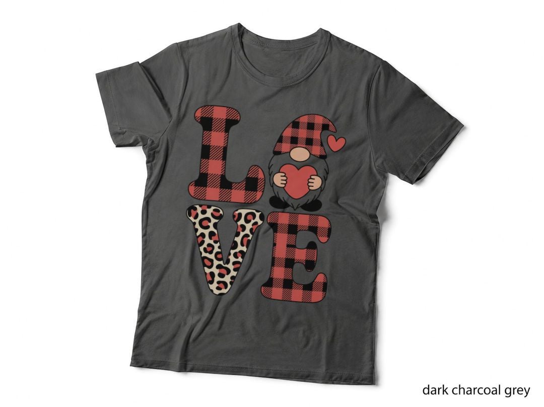 I Love Ve Gnome with Heart Balloons Cute Whimsical T-Shirt