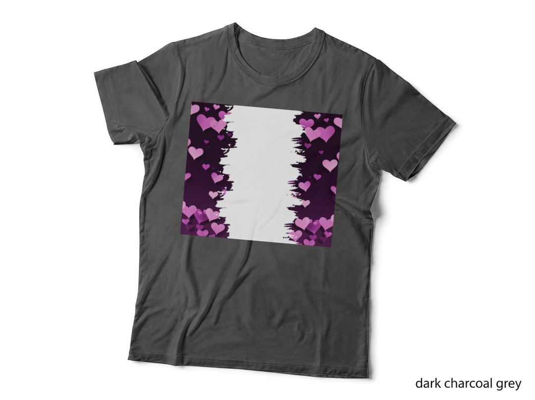 Purple Pink Bokeh Hearts Gradient Clouds T-Shirt