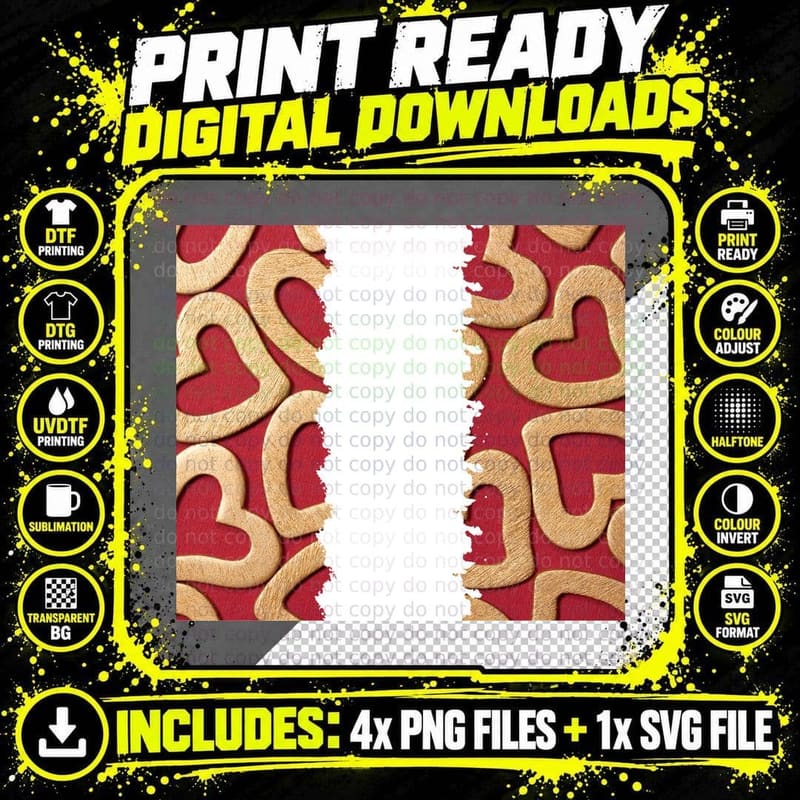 Rose Pattern Gold Burgundy Textured Elegant T-Shirt Png SVG Digital Bundle