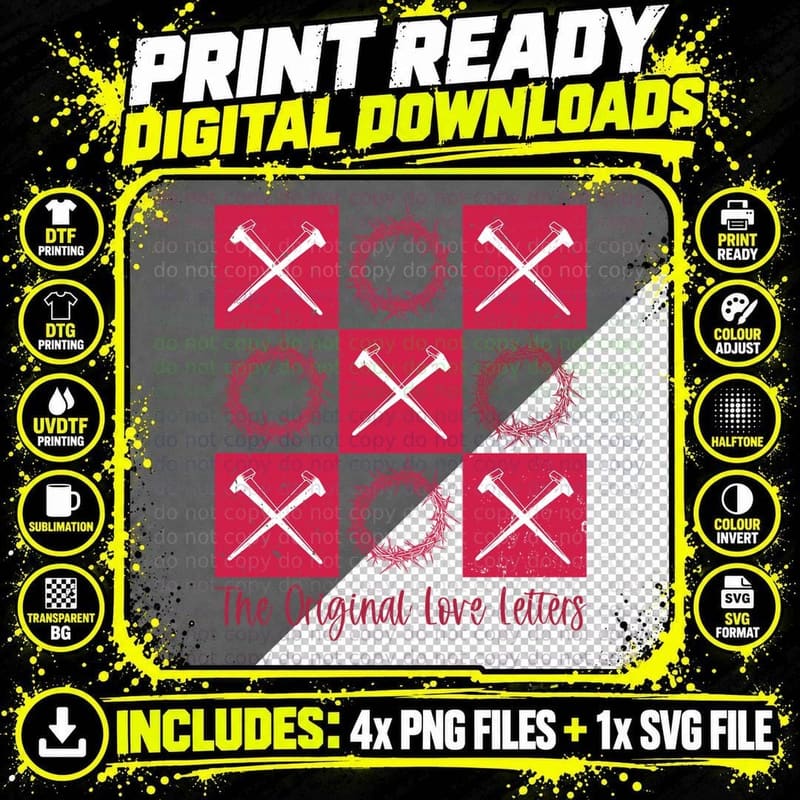 The Original Love Letters T-Shirt Png SVG Digital Bundle