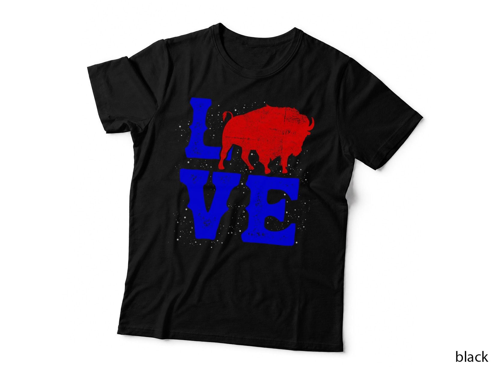 Wild American Bison Lover Gift Valentines Day Love Buffalo T-Shirt
