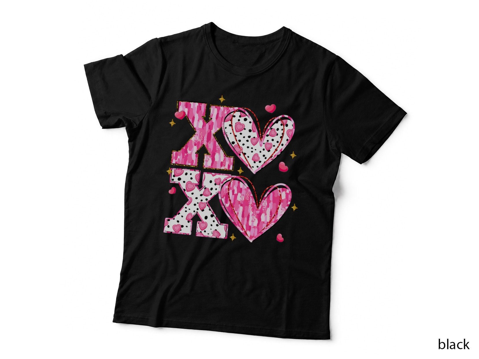 Xo Pink Checkered Heart T-Shirt