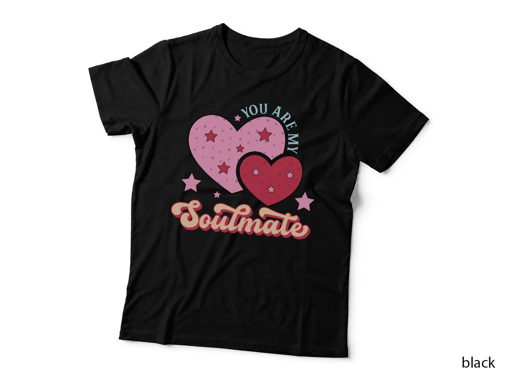 You Are My Soulmate Retro Stars Hearts Valentine T-Shirt