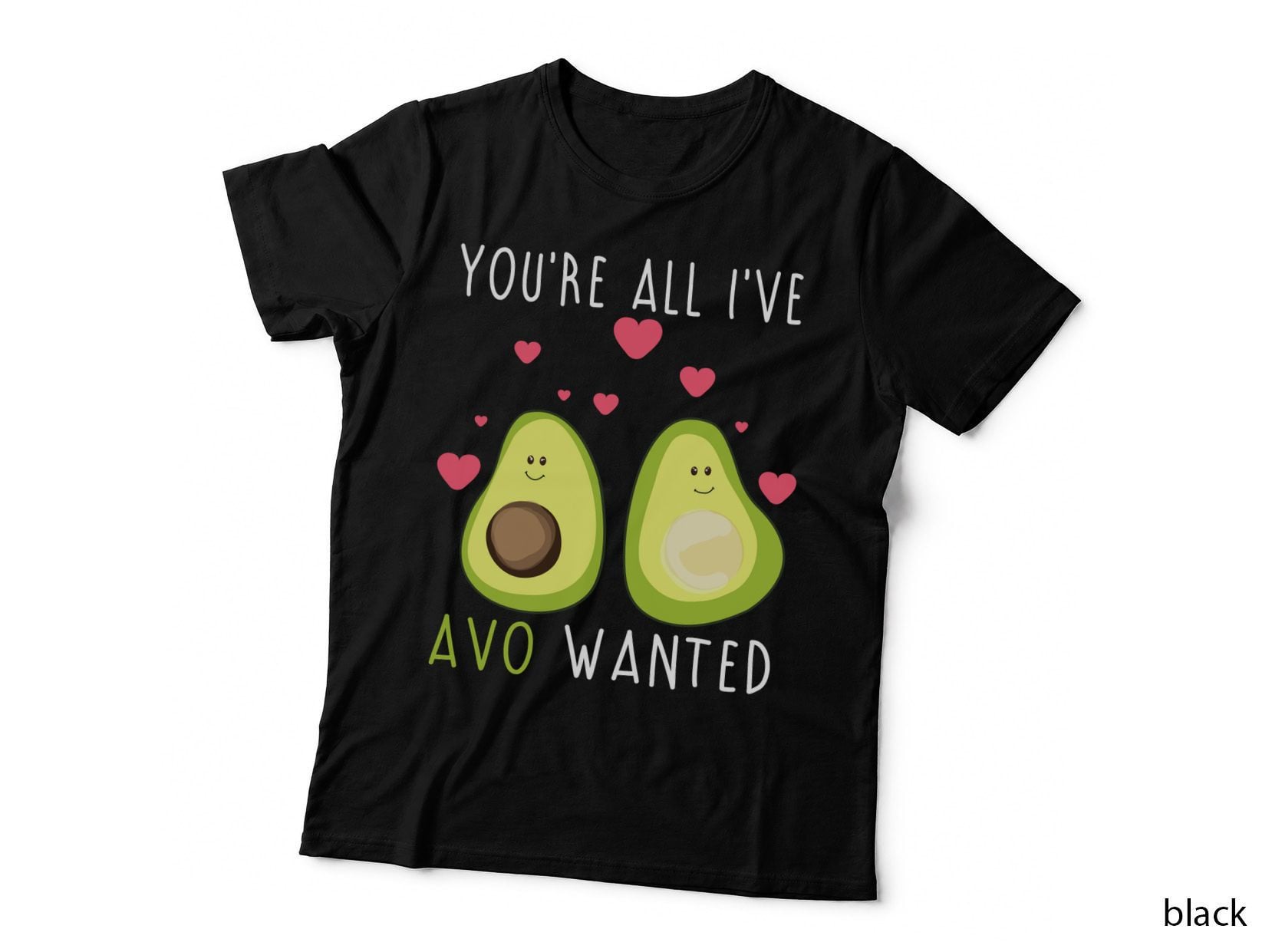 Avocado Love T-Shirt, Valentine's Day Print, Foodie Gift Idea