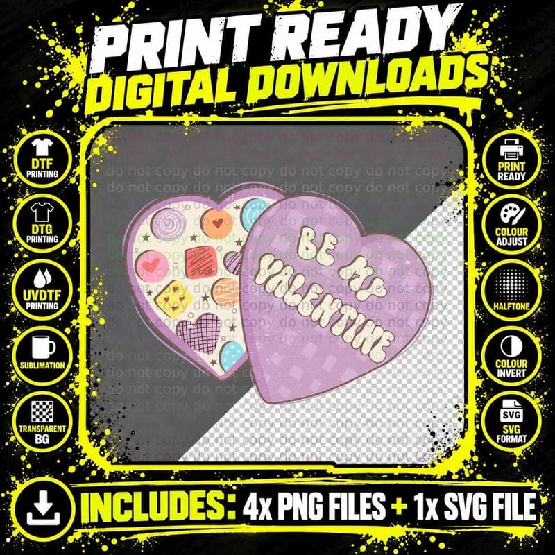 Be Willmine Valentine T-Shirt, Twin Checkered Hearts Png SVG Digital Bundle
