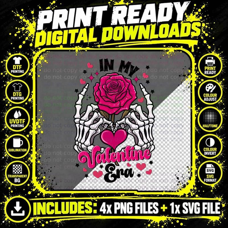 Book and Tea Cup Stack Valentine T-Shirt Png SVG Digital Bundle