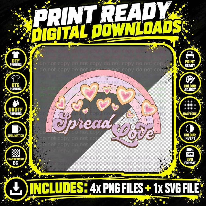 Bow Ribbon Heart Glitter Valentine T-Shirt Png SVG Digital Bundle