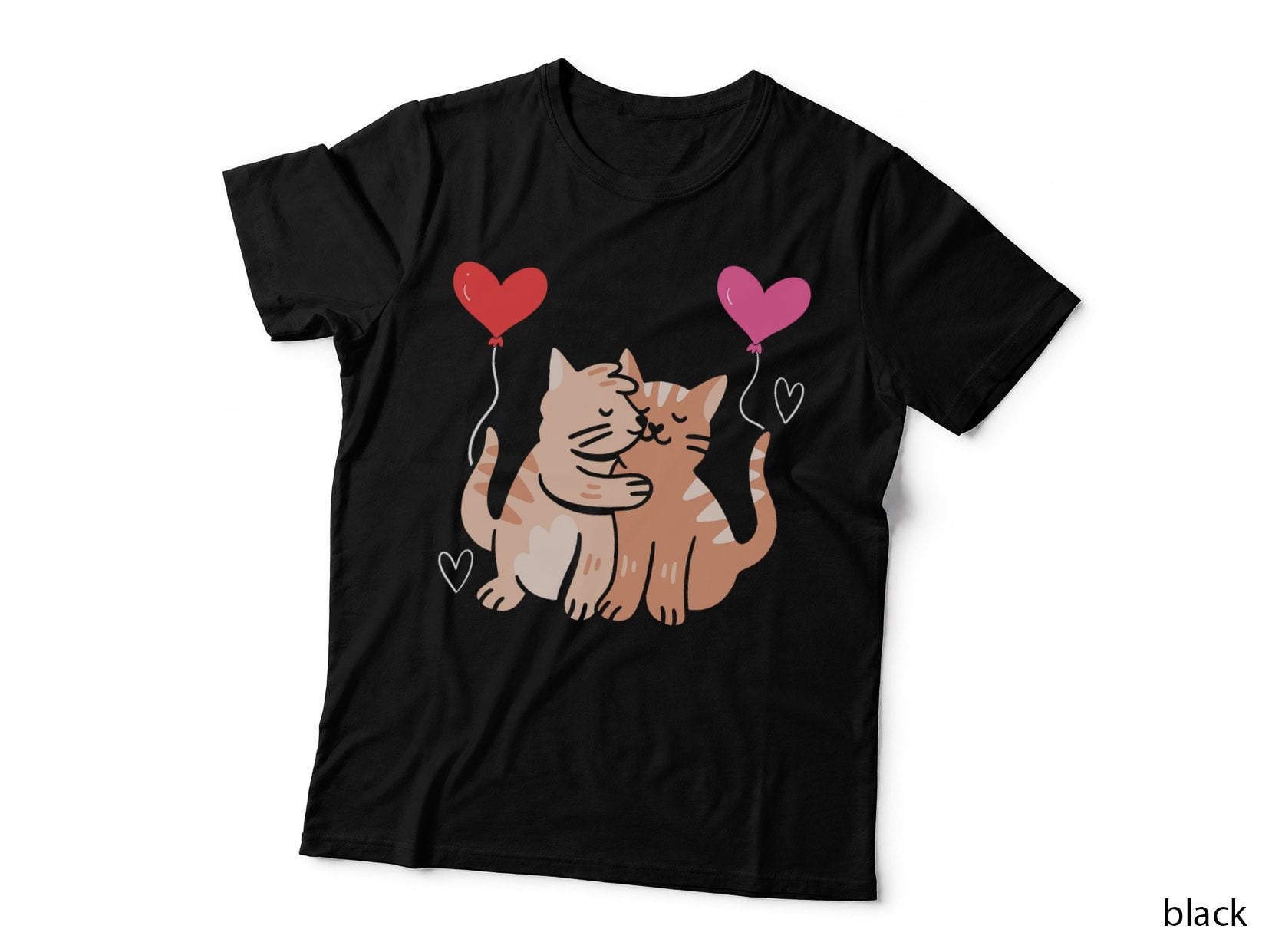 Cat Lover Valentines Day Hearts Day Cupid Love Relationship T-Shirt