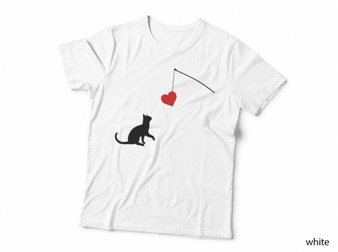 Cat Toy Shirt Valentine's Day Gifts for Her or for Him T-Shirt