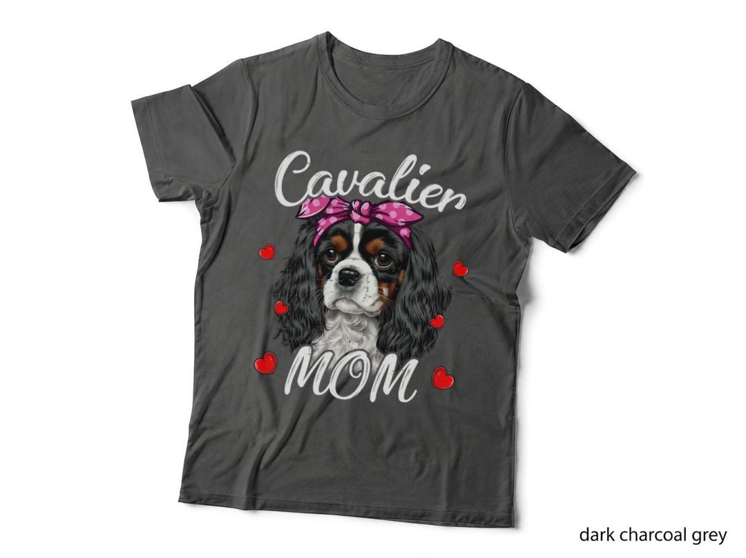 Cavalier King Charles Spaniel T-Shirt, Valentine's Day Hearts