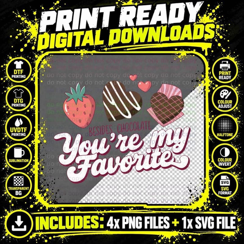 Conversation Hearts Decorative Numbers Valentine T-Shirt Png SVG Digital Bundle