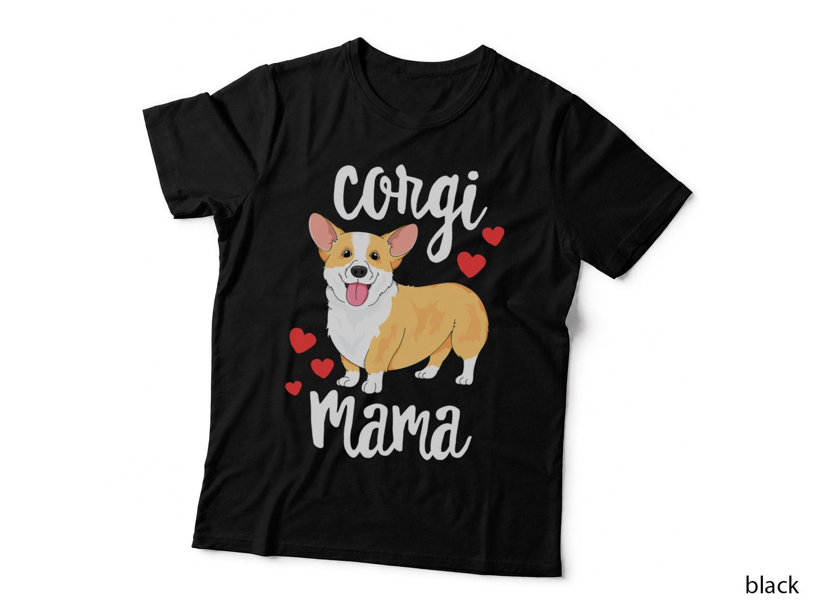 Corgi Dog Valentine's Day T-Shirt, Love Hearts Print, Pet Lover Apparel