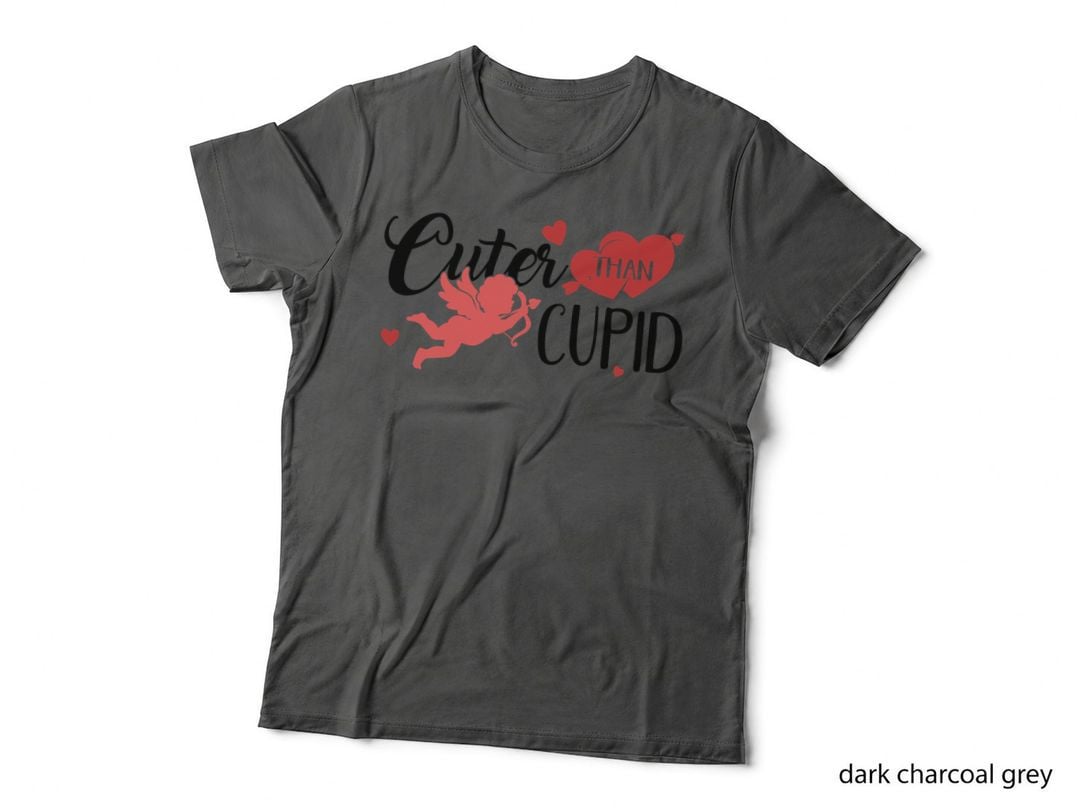 Cuter Than Cupid Valentine T-Shirt, Cupid Arrows Flying Love Tee