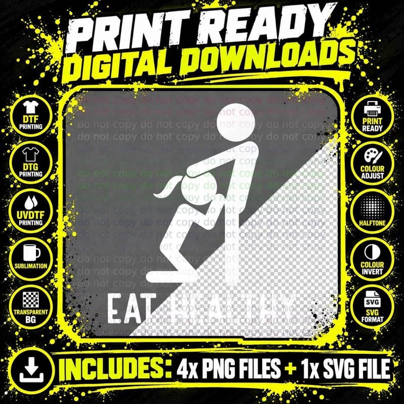 Eat Health Adult Joke Funny Sexy Saying Valentine Pun Png SVG Digital Bundle