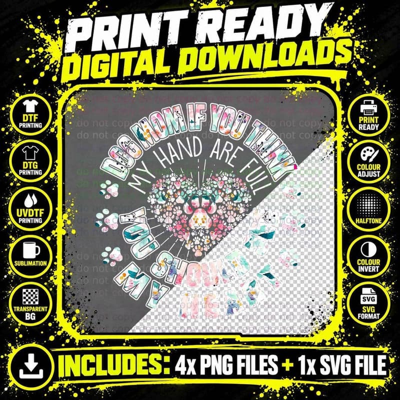 Floral Botanical Heart T-Shirt, Romantic Love Print Png SVG Digital Bundle