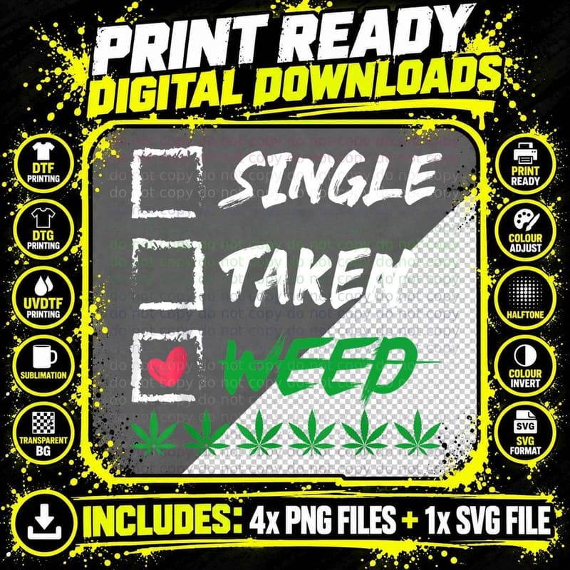 Funny Weed 420 Valentine T-Shirt, Valentine's Day Png SVG Digital Bundle