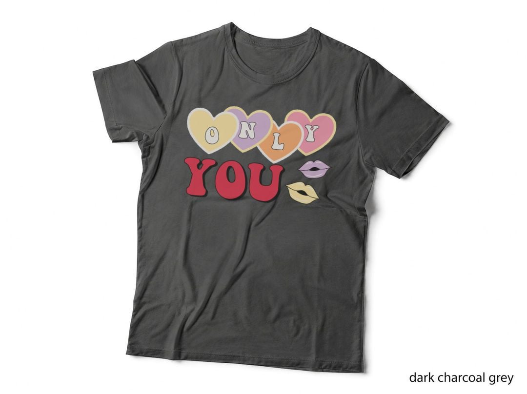 Happy Valentine's Day Valentine T-Shirt, Happy Gnomes Hearts Flowers Love Tee