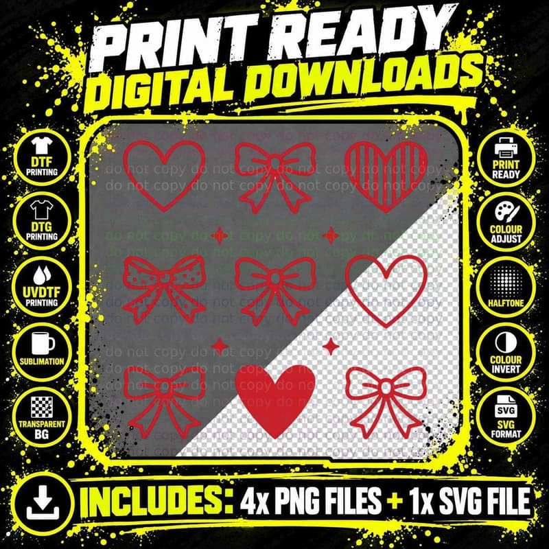 Happy Valentine's Day Valentine T-Shirt Png SVG Digital Bundle