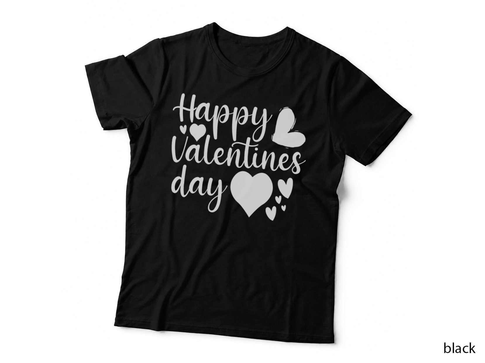 Happy Valentines Day Patriotic T-Shirt, Valentine's Day Hearts Graphic Tee