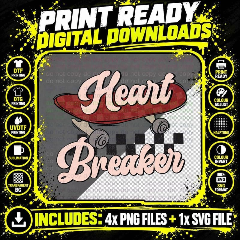 Heart Breaker Valentine T-Shirt, Spicy Chili Peppers Png SVG Digital Bundle