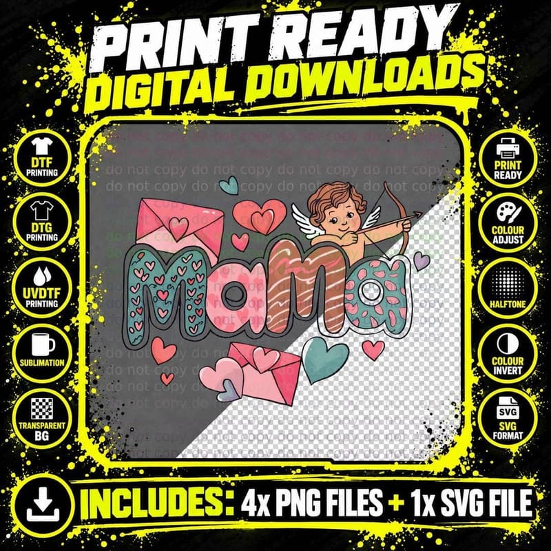 I Do Valentine T-Shirt, Cupid I Do with Envelopes Love Png SVG Digital Bundle