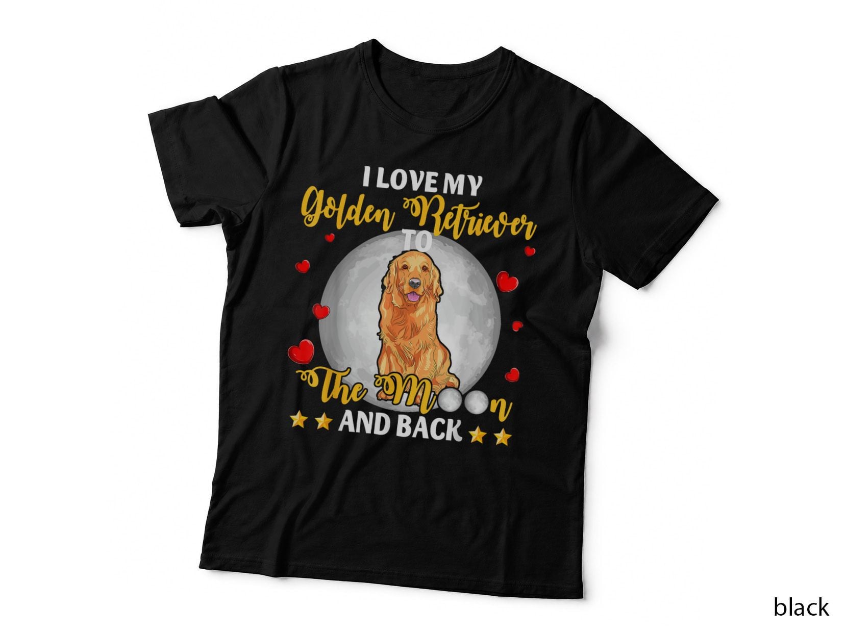 I Love My Golden Retriever Dog Owner Lover Valentine's Day T-Shirt