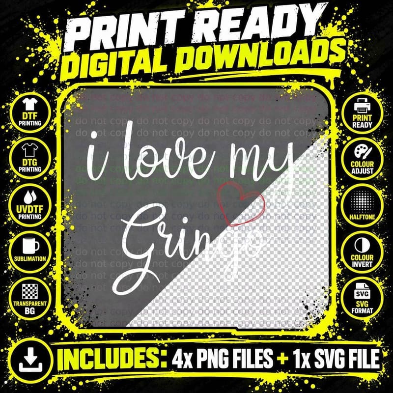 I Love My Gringo Valentine's Day Mexican Wife Girlfriend Png SVG Digital Bundle