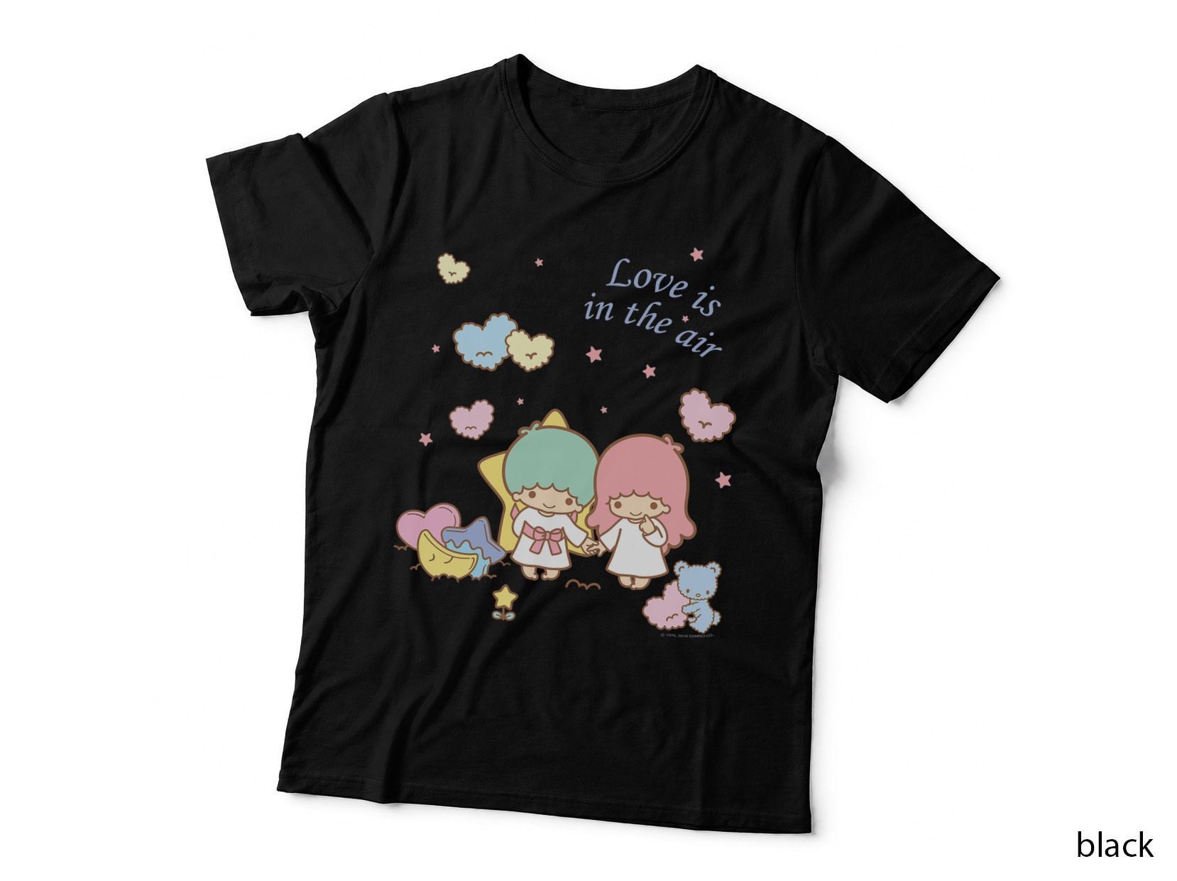 Little Twin Stars Love Is in the Air Valentine Tee Shirt