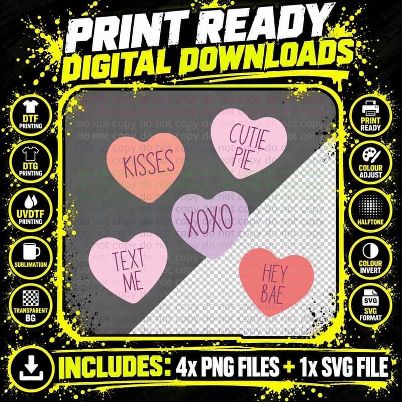 Love Yourself Valentine T-Shirt, Melting Heart Dripping Png SVG Digital Bundle