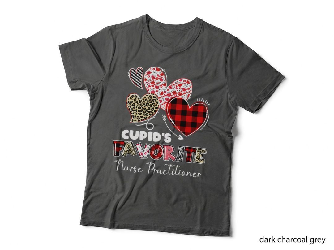 Nurse Practitioner Gift Valentine Cupid's Favorite Nurses T-Shirt
