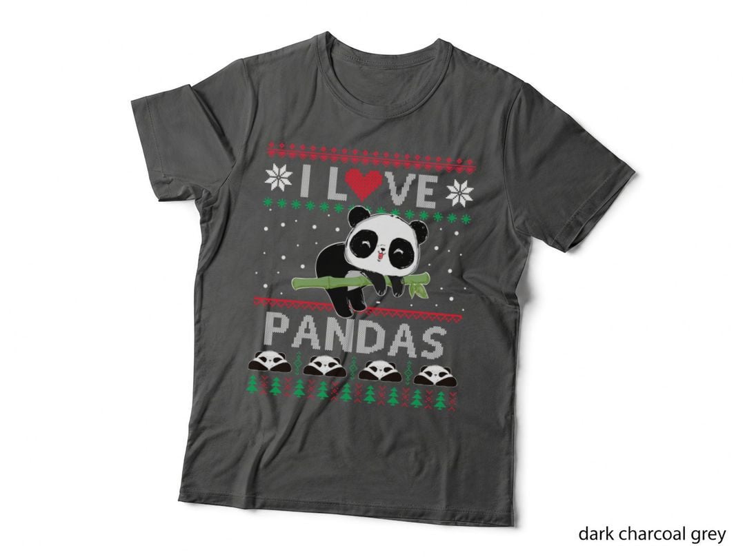 Panda Bamboo Heart T-Shirt, Valentine's Day Style, Pet Lover Apparel