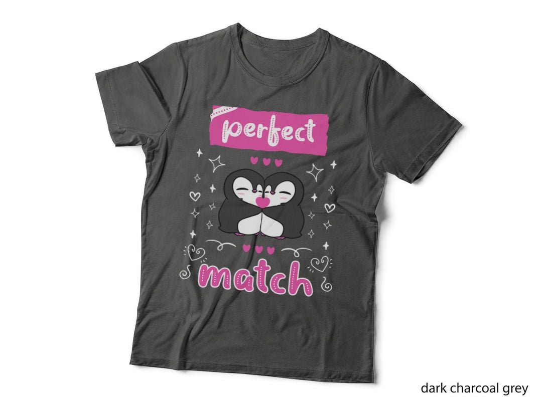 Perfect Match! Penguin Love Valentine's Day T-Shirt