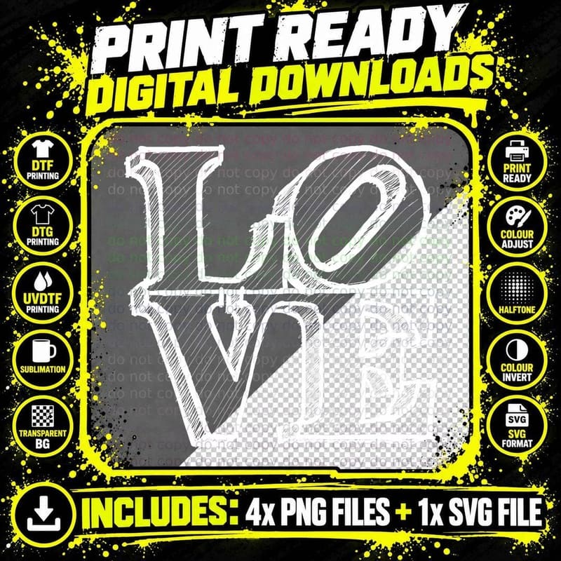 Philadelphia Love Statue Philly Pennsylvania Art Png SVG Digital Bundle