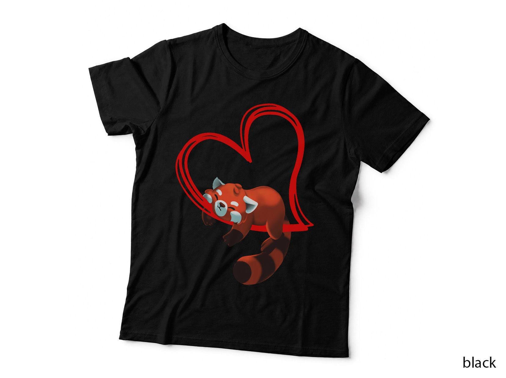Red Panda Valentine Shirt Men Women Kids Red Pandas Lover T-Shirt