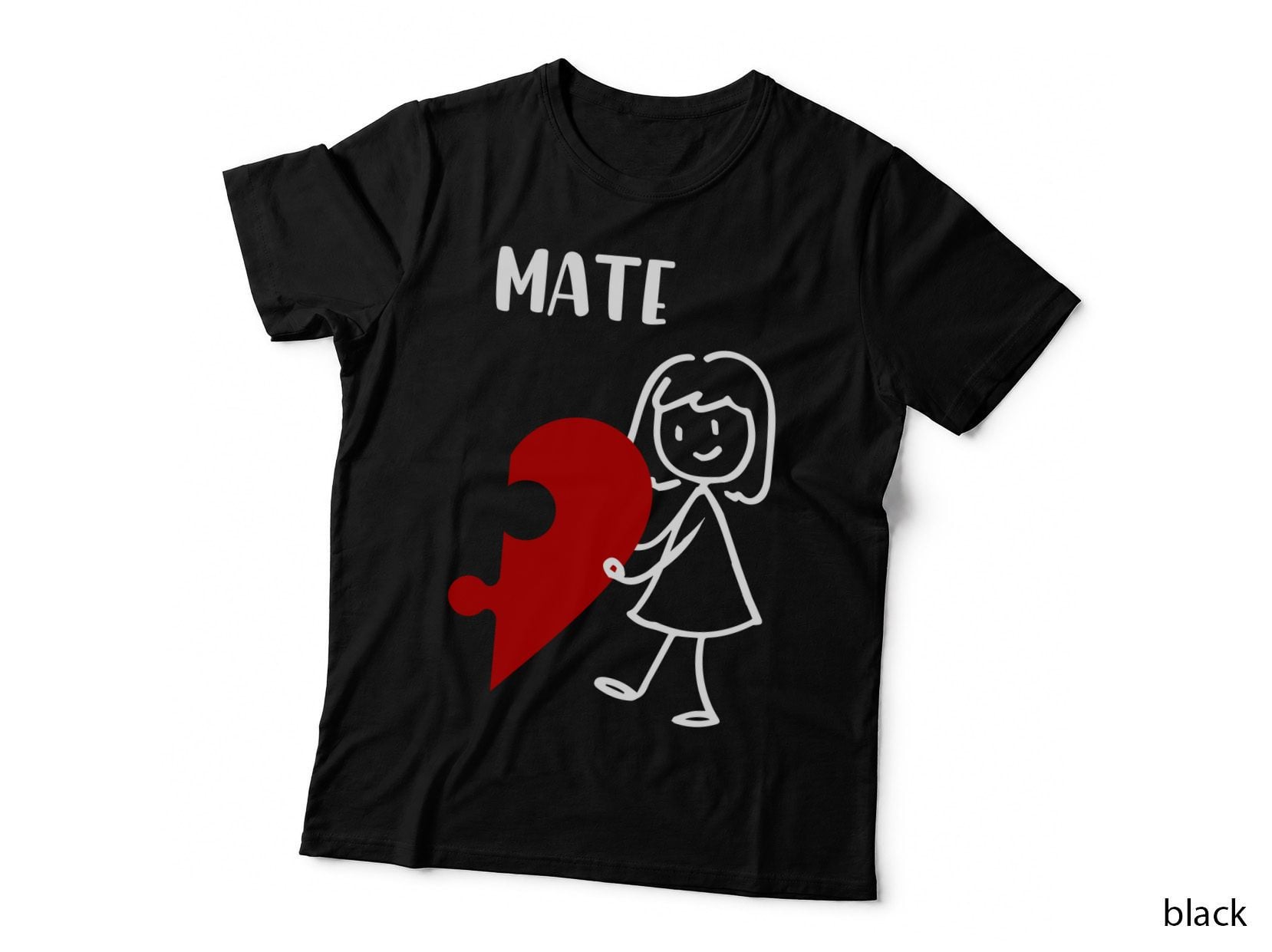 Soul Mate Female T-Shirt, Romantic Love Theme, Valentine's Day Gift