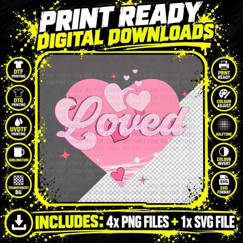 Soulmate Valentine T-Shirt, Pink Love Heart Text with Png SVG Digital Bundle