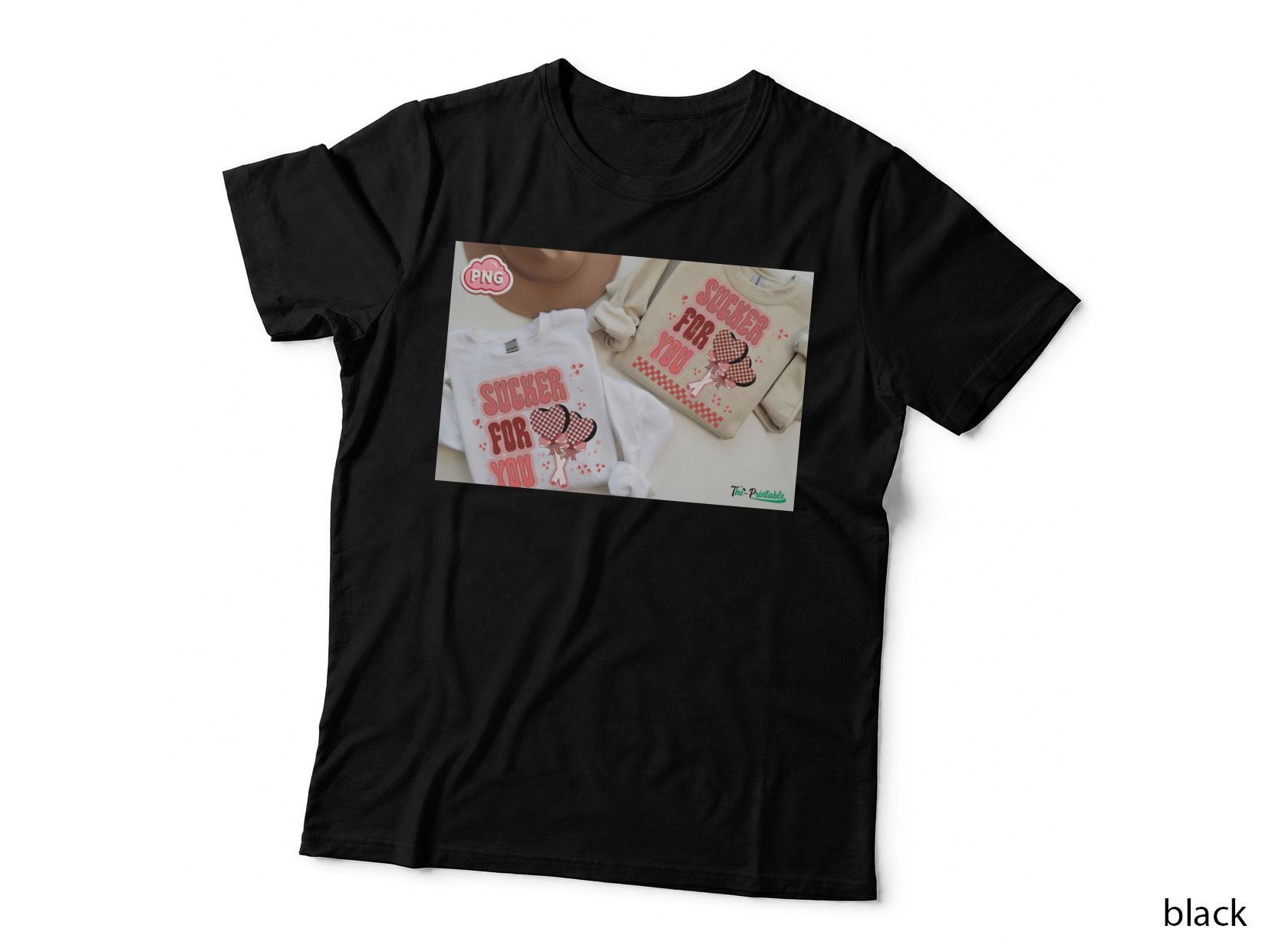 Sucker for You Valentine T-Shirt, Sucker for You Product Mockup Love Tee