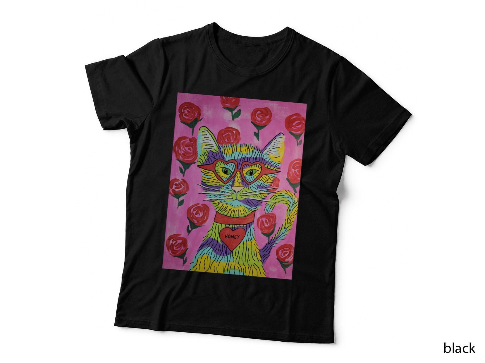 Valentine Cat Honey T-Shirt