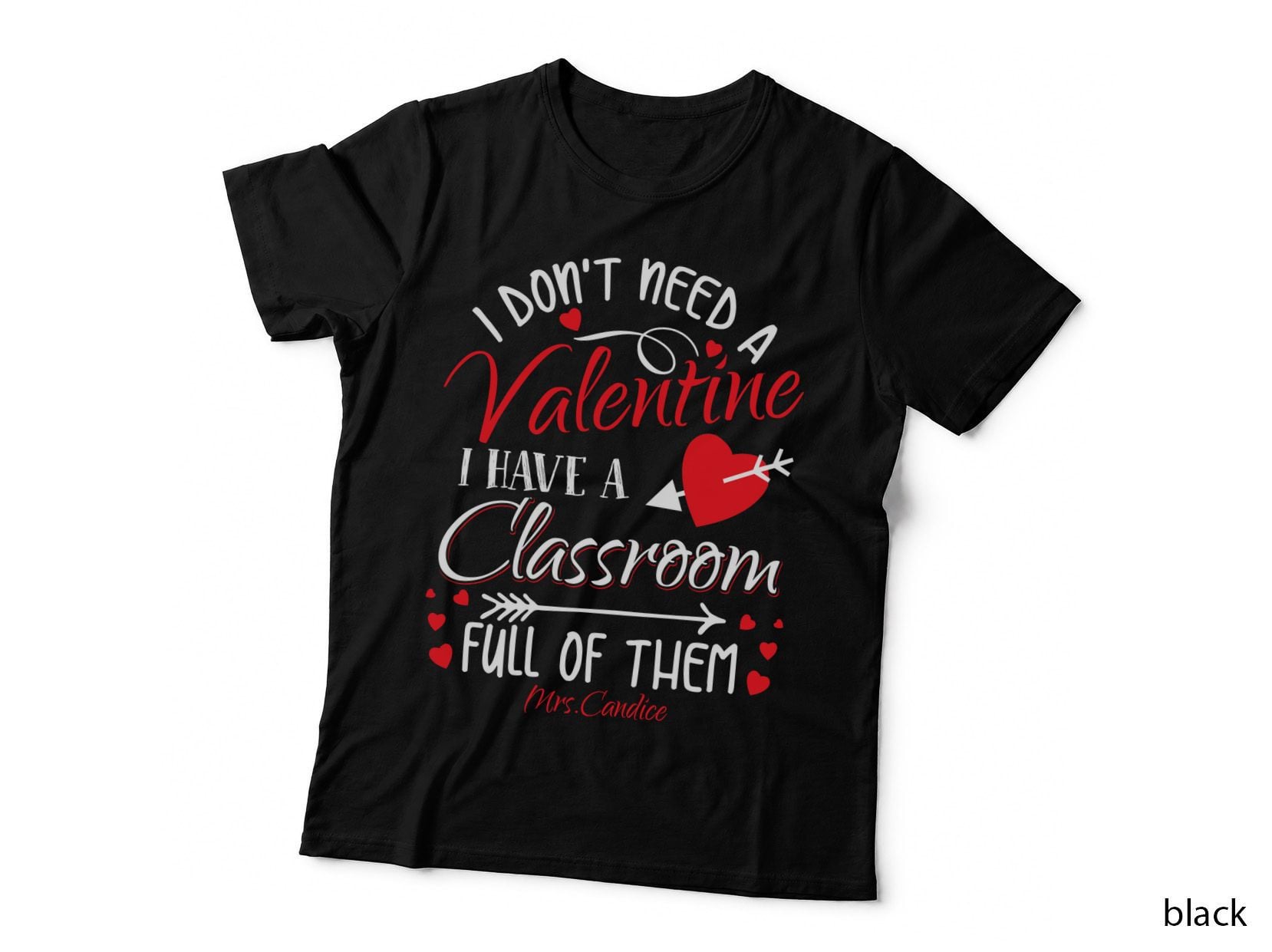 Valentine Classroom T-Shirt, Romantic School Theme, Teacher Appreciation
