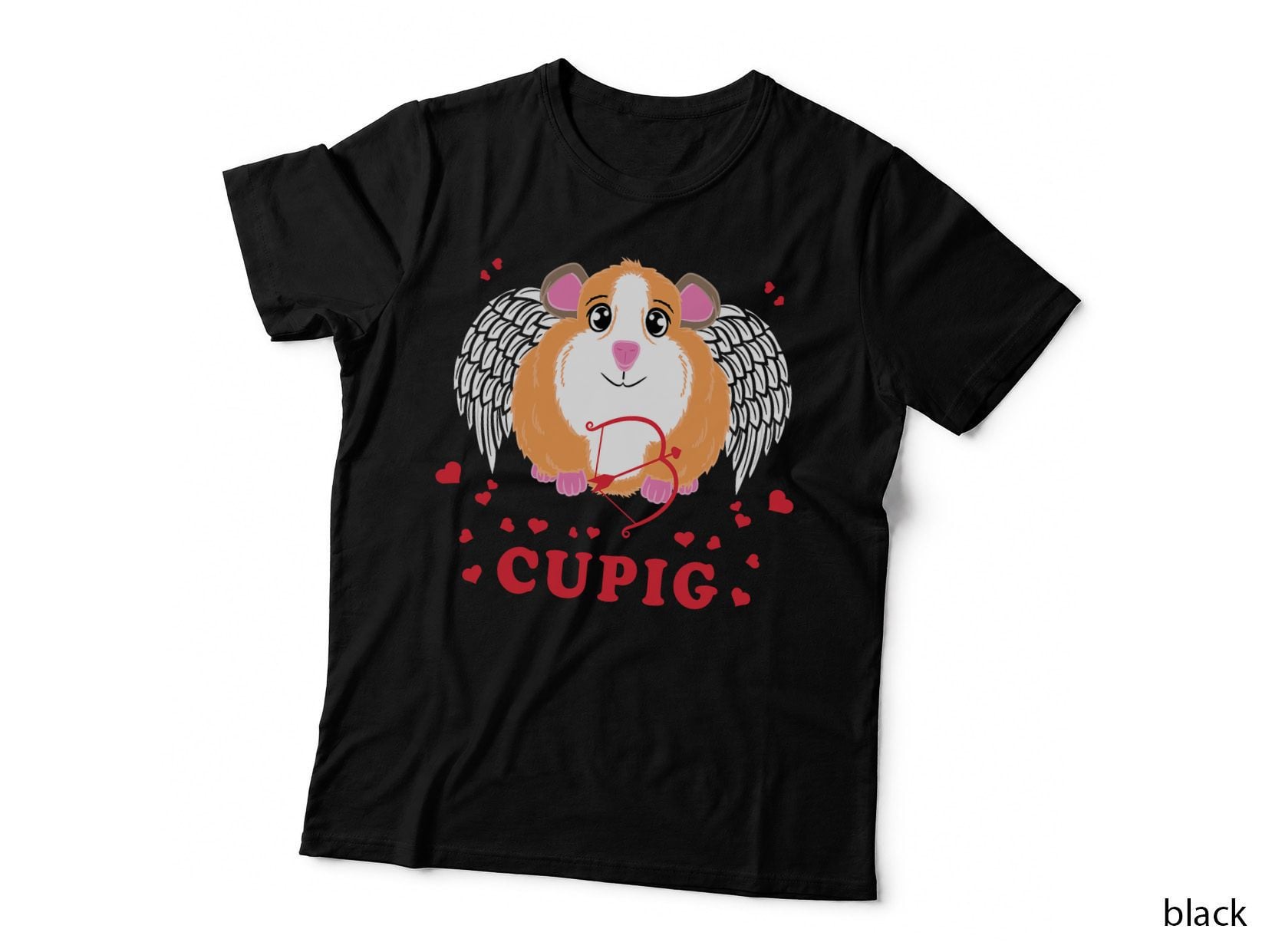 Valentine's Day Cupig - Cute Guinea Pig Lover Cupid Pun T-Shirt