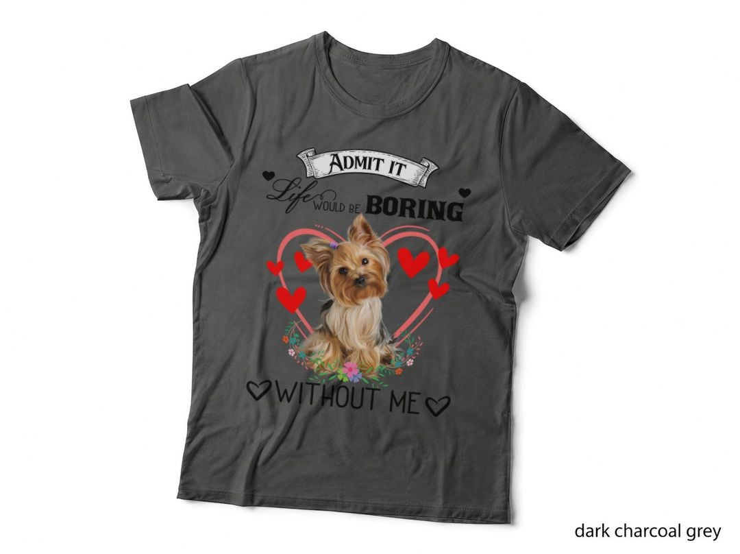 Yorkshire Terrier T-Shirt, Pet Lover Apparel, Valentine's Day Gift