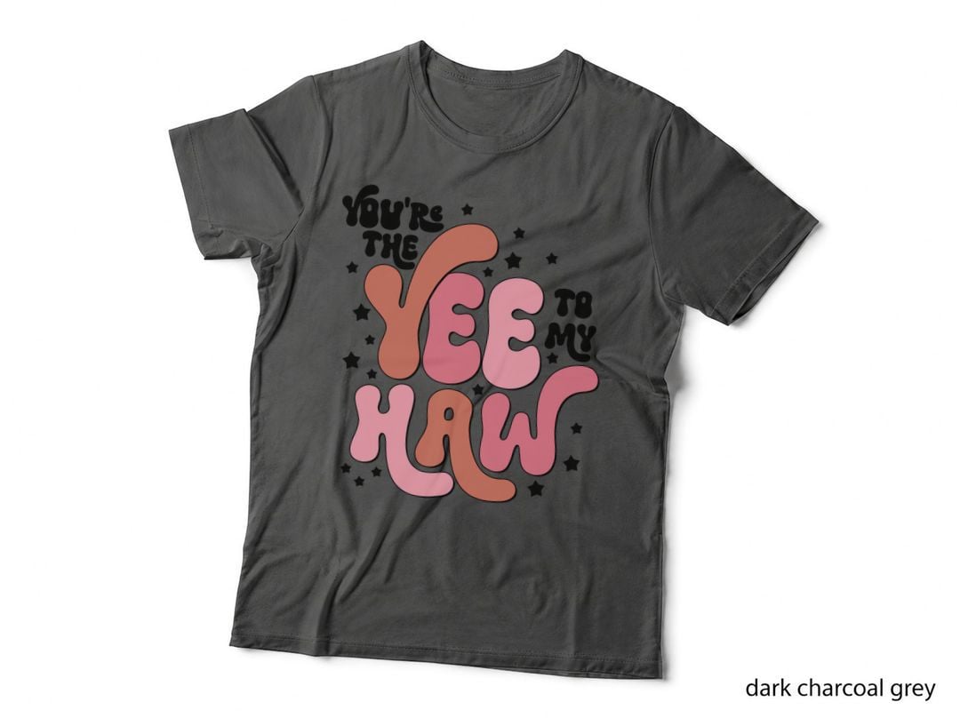 You're the Bee to My Halo Valentine T-Shirt, Layered Text Fun Colors Love Tee