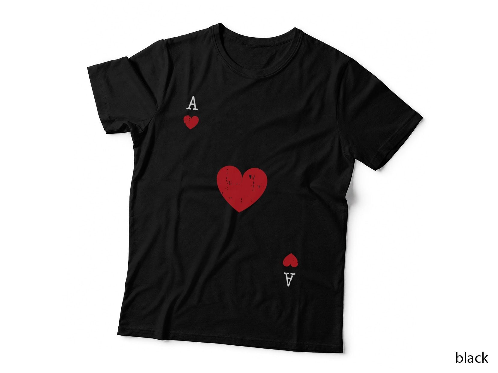 Ace of Hearts Valentines Day Cool Playing Card Poker Casino T-Shirt