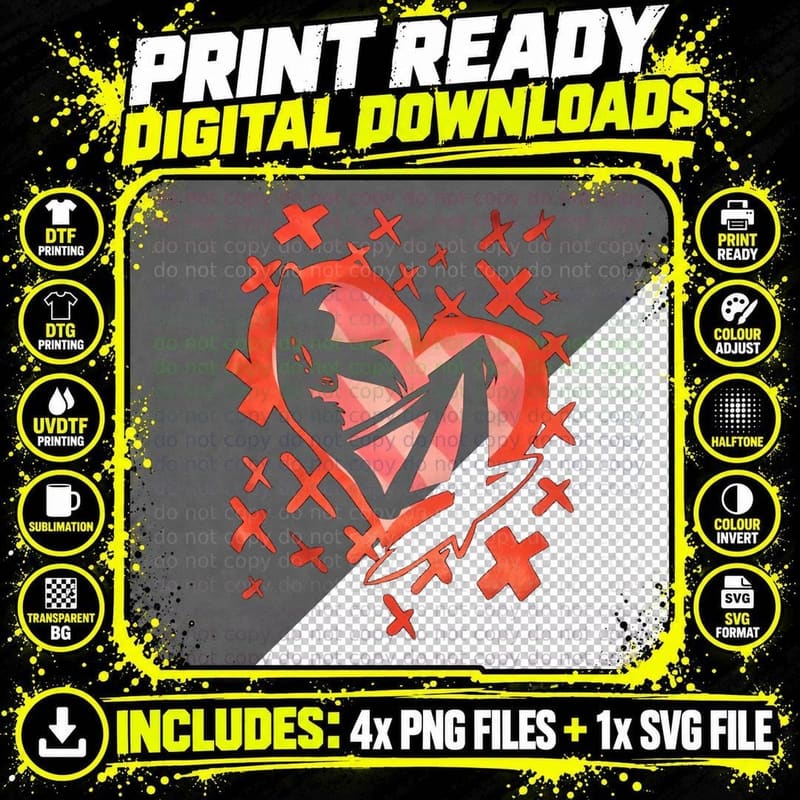 Angel Dust Valentines Day - Hazbin Hotel, Graphic T-Shirt Png SVG Digital Bundle