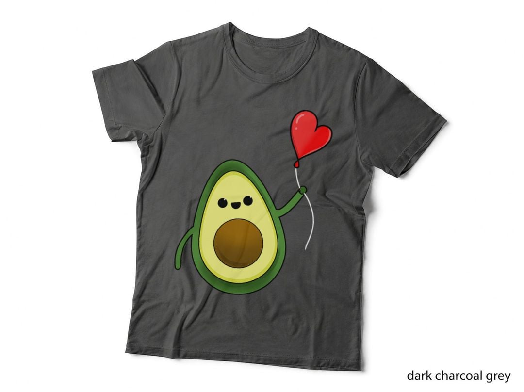 Avocado with Heart Balloon Valentines Day Avocado T-Shirt